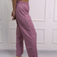 Stair Textured Wide Leg Trouser